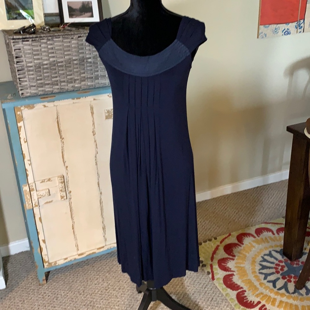 NWOT Ellavie Jersey Navy Dress Size S